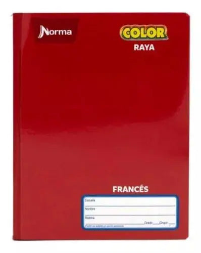 Cuaderno Forma Frances 100 Hojas Norma Color 360 Cosido Raya - Norma - contenido