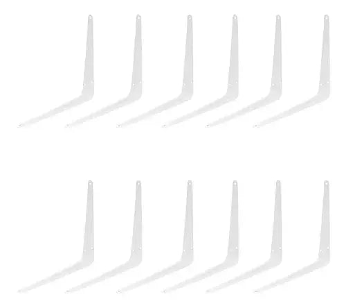 12 Mensulas Repisa Acero Blanco 15 X 20 Cm Dogotuls - Dogotuls