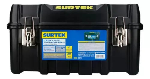 Caja Portaherramientas Plastica Surtek 17''x9''x8'' Negro - Surtek