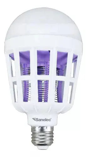 Foco Led Sanelec Mata Insectos 15w Luz Fria Base E27 Eco - Sanelec - detalle