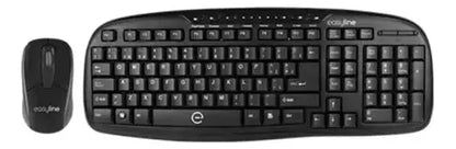 Kit Teclado Mouse Alambrico Easy Line Balance Color Negro - Easy Line - vista trasera