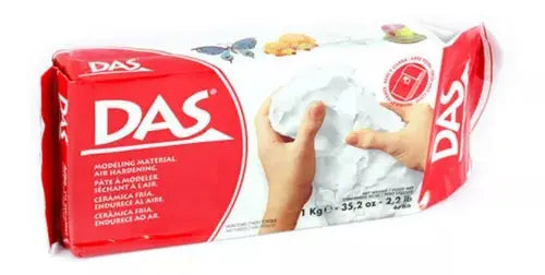 Pasta Masa Das Blanca P Modelar Cerámica Fría Sin Horno 1kg - Das