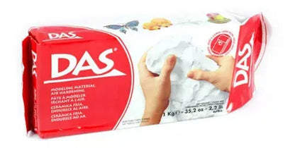 Pasta Masa Das Blanca P Modelar Cerámica Fría Sin Horno 1kg - Das