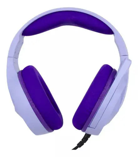 Audifonos Gamer Alambricos Morados Axolotl Vortred Luz Rgb - Vortred - vista trasera