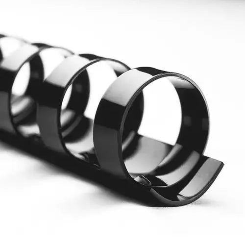 25 Arillos Plastico Engargolar Gbc 9/16 Negro 95 Hojas - ACCO