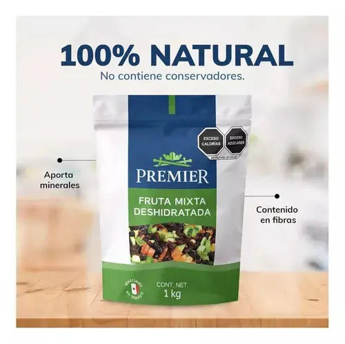 Fruta Mixta Entera Deshidratada Premier De 1 Kilo Zipper - Premier