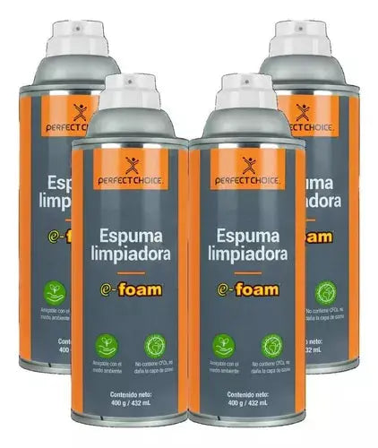 4 Pz Espuma Limpiadora E-foam Perfect Choice 400g C/u - Perfect Choice - vista lateral