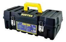 Caja Portaherramientas Surtek Plástica Negro 21" x 11" x 7" - Lock - vista lateral