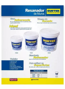 Resanador Muros Surtek 1 L Huecos Grietas Facil Aplicacion - Lock
