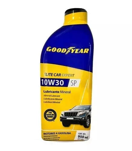 Aceite Mineral Lubricante Motor Goodyear 950ml Escoge Tipo 10W30 - Coveme - empaque