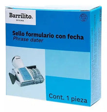 Sello Formulario Barrilito 12 Leyendas Ajustable Metalico - Barrilito