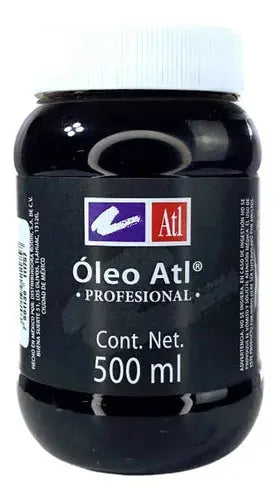 Oleo Atl 500ml Pintura Arte Pintores Colores A Escoger Negro marfil 225 - atl