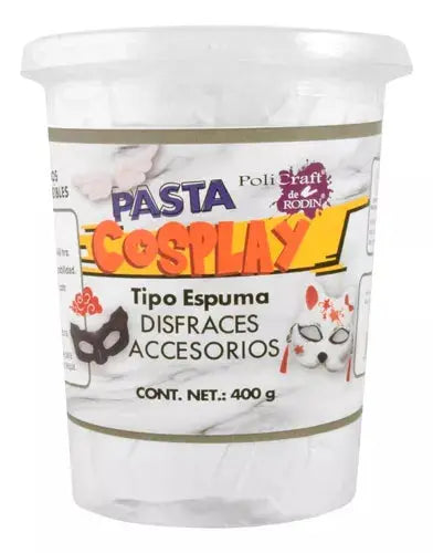 Pasta Moldeable Cosplay Policraft Tipo Espuma Disfraces 400g Blanco - Policraft
