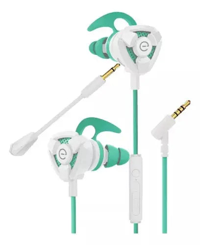 Audifonos Alambricos Microfono Easy Line Storm 3.5mm Blanco - Easy Line - vista lateral