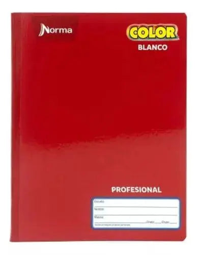 Libreta Cuaderno Profesional Cosido Norma 100h Blanco Dibujo - Norma
