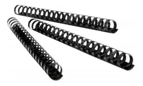 25 Arillos Plastico Engargolar Gbc 1/2 Color Negro - ACCO - detalle