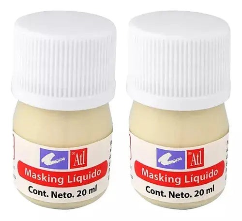 2 Masking Líquidos 20ml Atl Enmascarador Arte Pintura Rodin - Rodin
