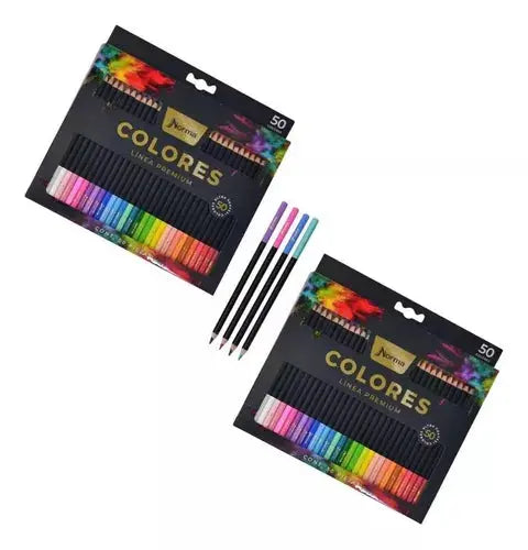 50 Lapices Colores Norma Intensos Linea Premium Punta 4mm - Norma - detalle