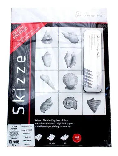 Hahnemühle Block Skizze 29.7 X 42 cm + 1 Caja de Lápices - Lock