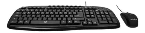 Kit Teclado Mouse Alambrico Easy Line Balance Color Negro - Easy Line - empaque