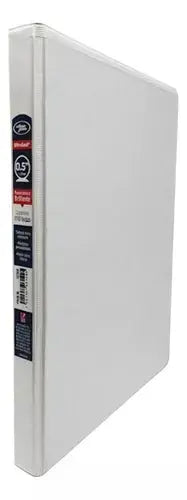 Carpeta Vinil Brillante Wilson Jones Blanca 0.5 Argolla O - Wilson Jones - vista trasera