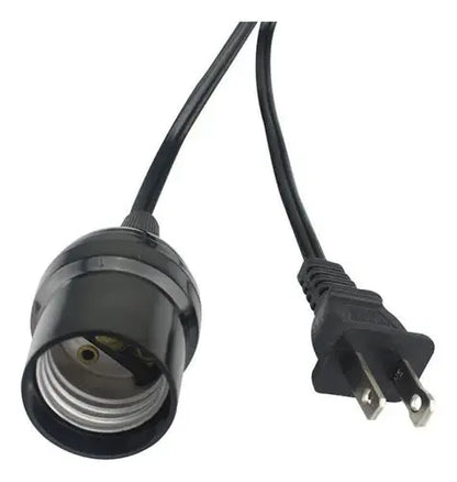 Extensión doméstica c/portalám para 3 m negra 2x18 Sanelec - Sanelec - vista lateral