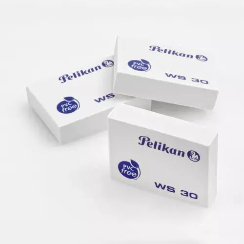 Gomas Borrador Plástica Ws30 Blanca Lápiz Escolar Pelikan 4 Piezas - Pelikan - uso