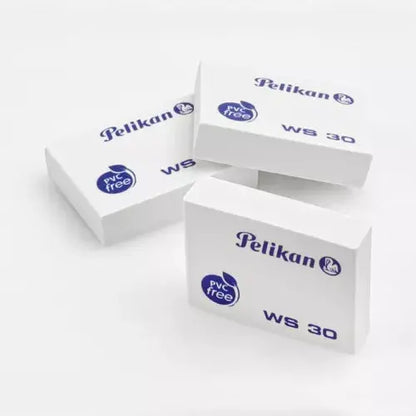 Gomas Borrador Plástica Ws30 Blanca Lápiz Escolar Pelikan 4 Piezas - Pelikan - uso