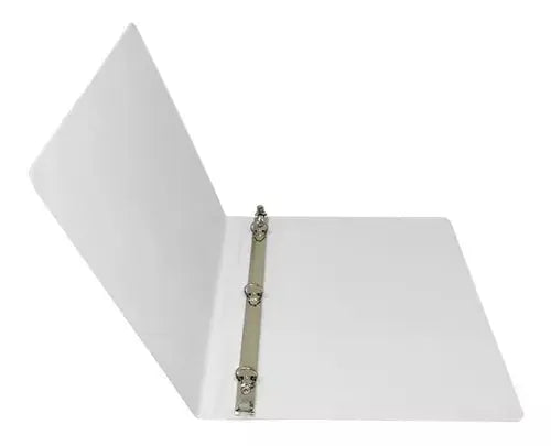 Carpeta Vinil Brillante Wilson Jones Blanca 0.5 Argolla O - Wilson Jones - vista lateral