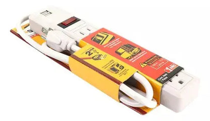 Multicontacto Sanelec 6 Contactos 2 Entradas Usb Interiores - Sanelec - detalle