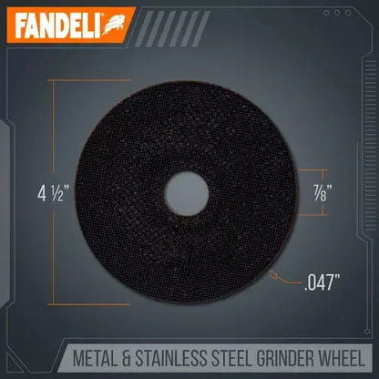 25 Pz Disco Duo Corte Acero/ Inox Fandeli Dcd-108 4.5 PuLG - Fandeli - contenido