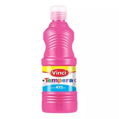 Pintura Tempera Vinci Lavable Cartel Color Rosa Mexicano 473ml - Vinci