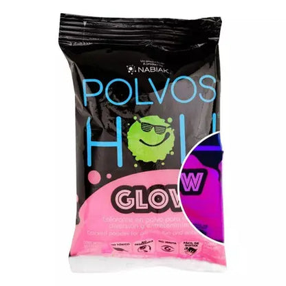Polvos Holi Glow 75gr Fiestas Eventos Colors Elegir Color Rosa - Polvos Holi - detalle