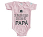 Body Bebé De Mayor Quiero Ser Como Mi Papá Manga Corta / Rosa / 24 - PLASH - vista lateral