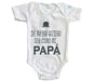 Body Bebé De Mayor Quiero Ser Como Mi Papá Manga Corta / Blanco / 24 - PLASH