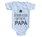 Body Bebé De Mayor Quiero Ser Como Mi Papá Manga Corta / Azul / 24 - PLASH - vista lateral