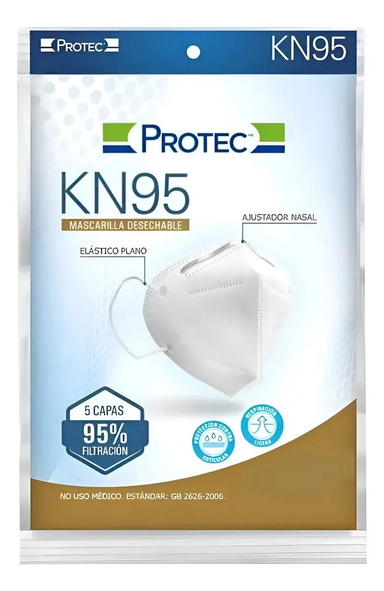 Mascarilla KN95 de 5 Capas, Protec 1 Pieza - Degasa