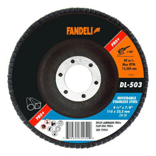 5pzs Disco LAMINADO Z-80 INOX PRO+ 4½"115mm x 22.2mm Fandeli - Fandeli - detalle