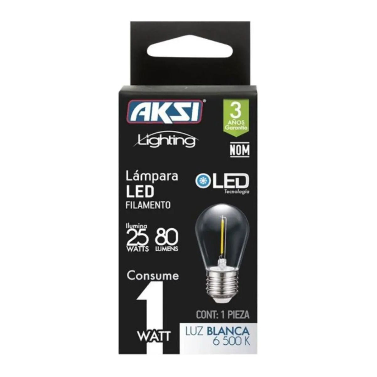 Foco Led Aksi Filamento Varios Colores S14 25w Entrada E27