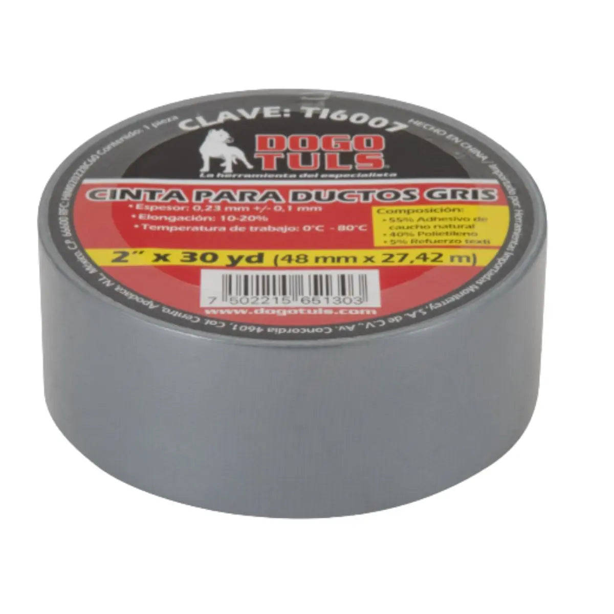 CINTA PARA DUCTOS GRIS DOGOTULS 2"X 50Y - Dogotuls