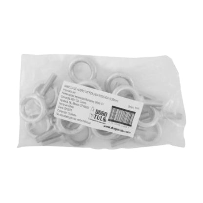 BOLSA 15 PZ ARMELLA ACERO CORTA 3/8 X 1-1/4 FORJADA - Sanhome - vista lateral