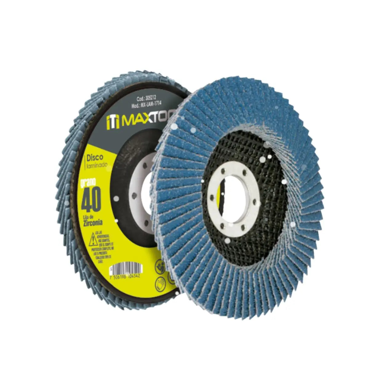 Disco laminado de 4 1/2", grano 60 Maxtool Aksi - Aksi