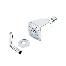 Regadera cuadrada metalica con brazo y chapeton Aksi - Aksi