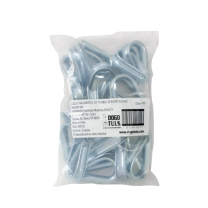 CUELLO GALVANIZADO 3/8" P/CABLE DE ACERO - Sanhome