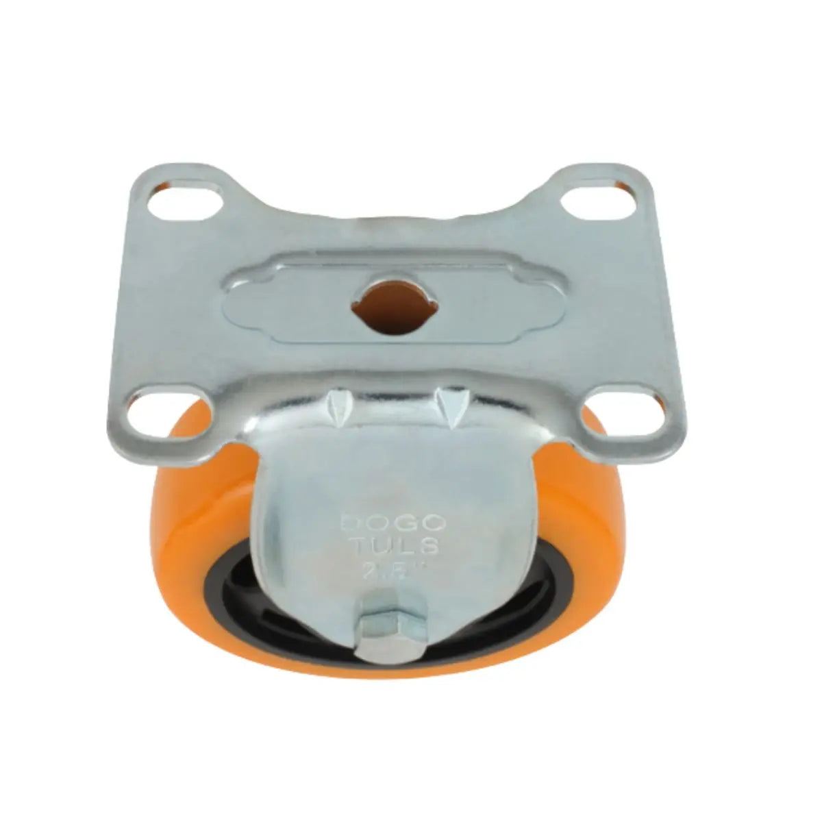 RODAJA PVC NARANJA FIJA 2 1/2" - Dogotuls - vista lateral