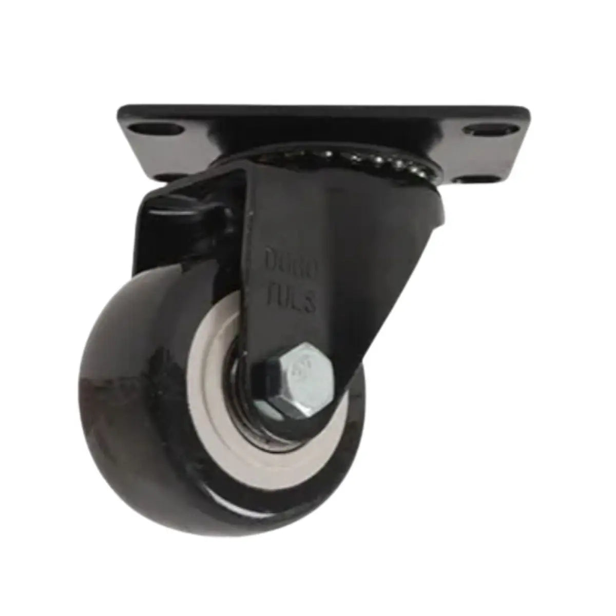 RODAJA PVC NEGRO GIRATORIA 2 1/2" - Dogotuls