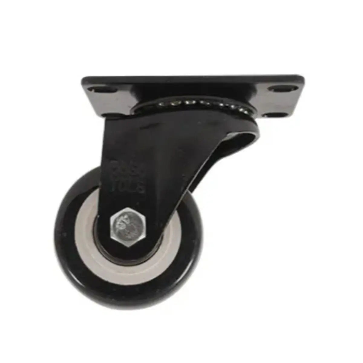 RODAJA PVC NEGRO GIRATORIA 2 1/2" - Dogotuls - vista lateral