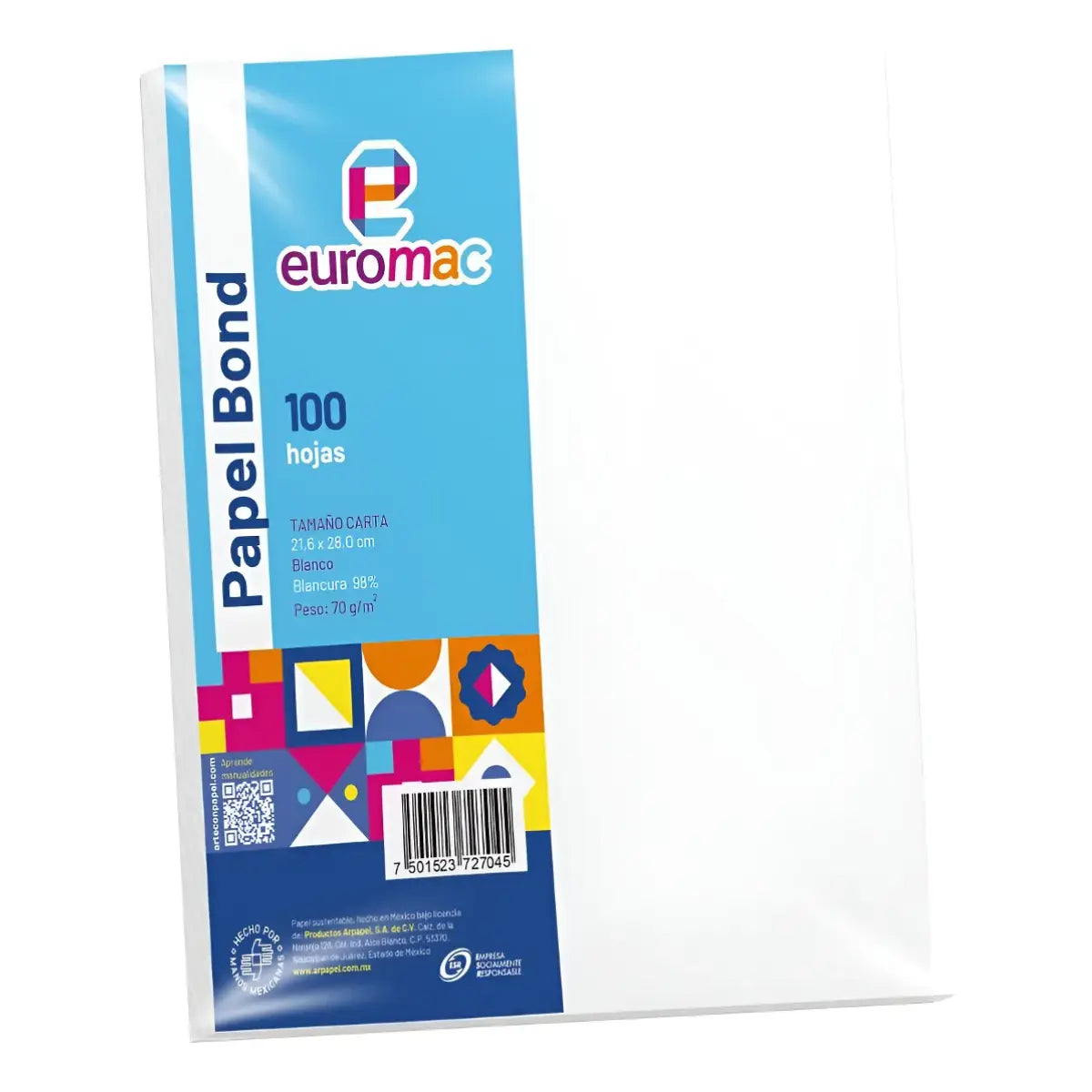 Euromac Papel Bond Blanco 100H - Euromac