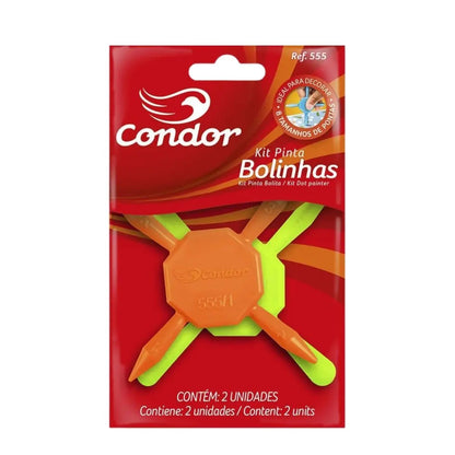 Pinta Bolitas Juego 2 Pz Roel De 4 Puntas - Roel - detalle