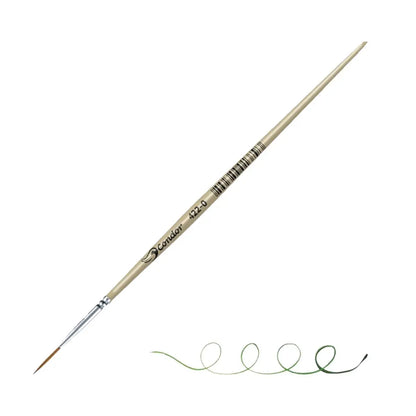 Pincel Liner Pelo Sintetico Konex Serie 422 No. 0 Condor - Roel